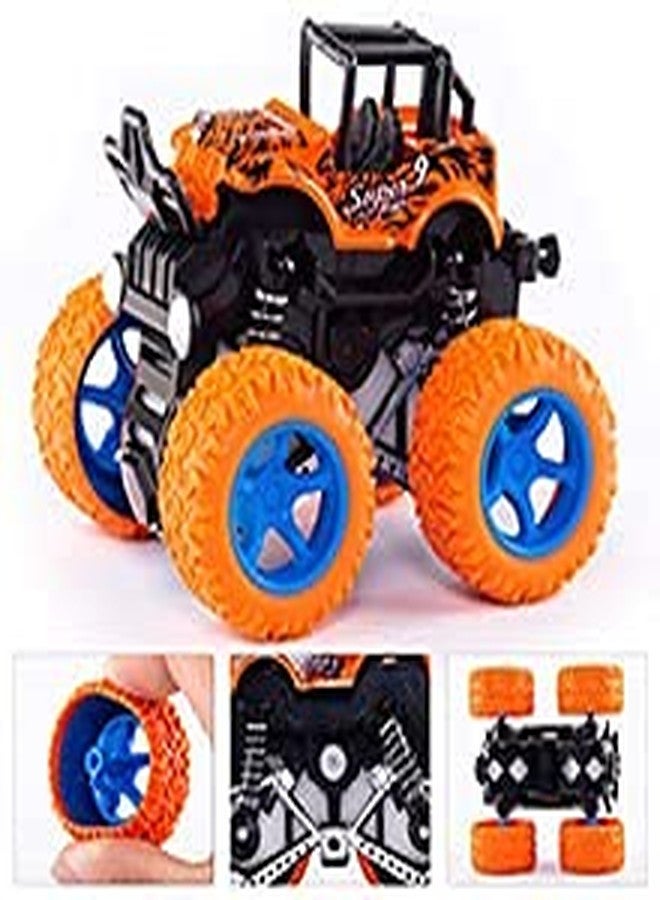 Truvic 4WD Trucks Friction Powered Unbreakable Cars for Kids Big Rubber Tires Baby Boys Super Cars Blaze Truck Children Gift Toys (4 Pcs) - Image 3